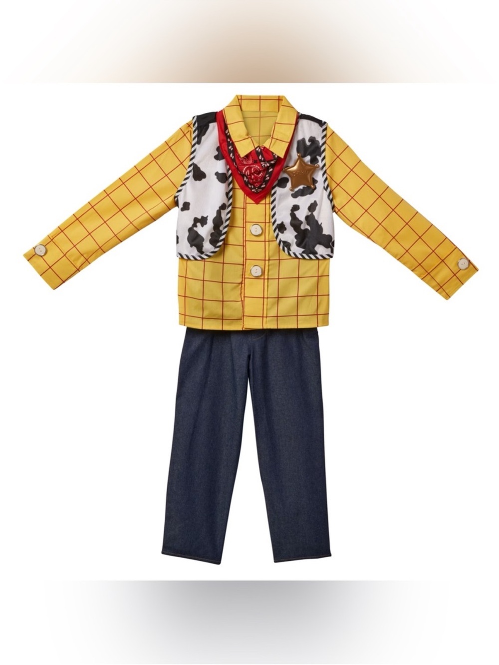 Disney Store Toy Story Wood Cowboy Sheriff Halloween Costume Pixar